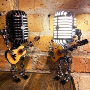 Vintage Microphone Robot Lamp8.jpg