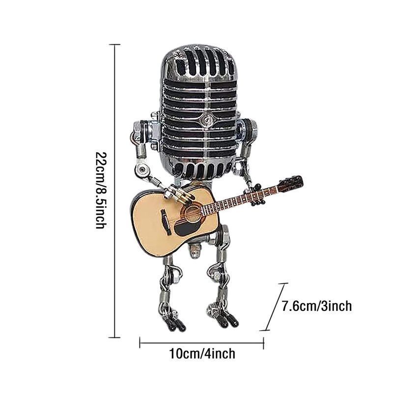 Vintage Microphone Robot Lamp9.jpg